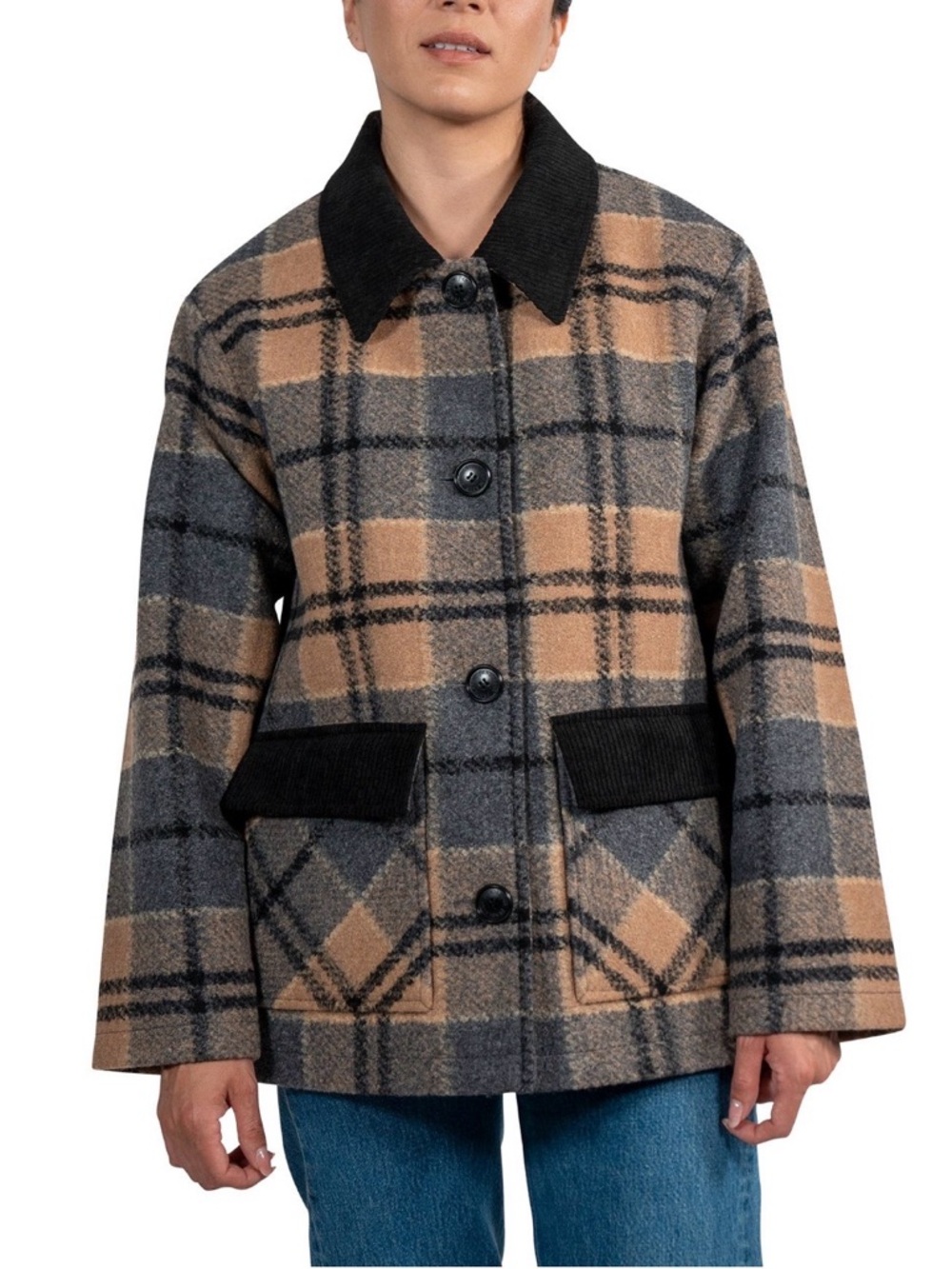 Pendleton Women’s Wool Blend Barn Coat Tan Size XL